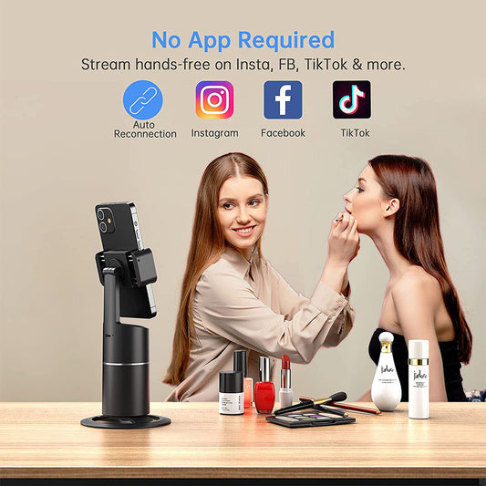 Automatic Face Tracking Selfie Stick 360 Rotation