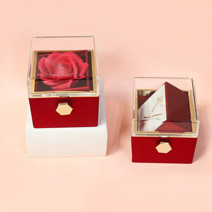 Rotating Soap Flower Rose Gift Box