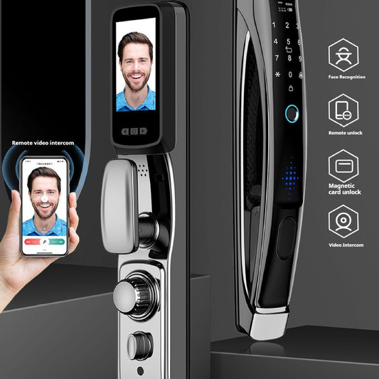 Face Recognition Lock Remote Visual Intercom Intelligent Fingerprint Lock