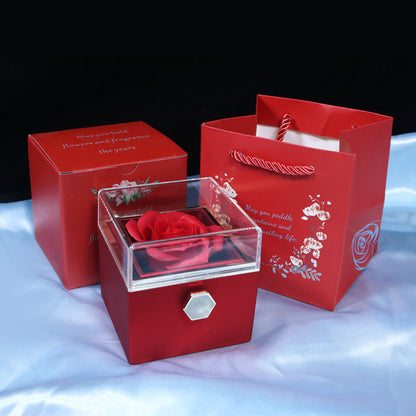 Rotating Soap Flower Rose Gift Box